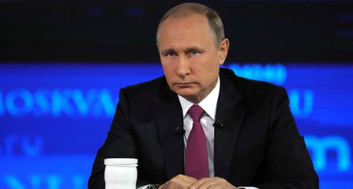 В 2018 году пресс-конференцию Путина посмотрели почти 6,8 млн телезрителей