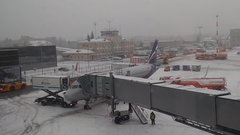 Из-за метели в Москве отменили более 40 рейсов