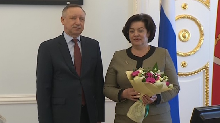 Жанна Воробьева награждена за заслуги перед Петербургом