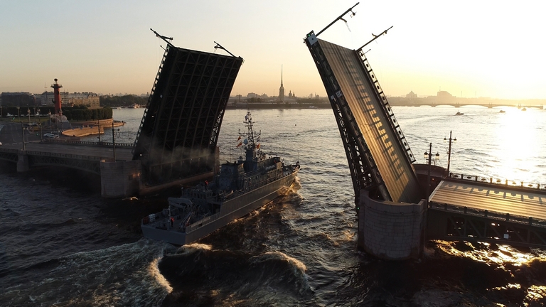 Мощь военного флота. Петербург встречает День ВМФ