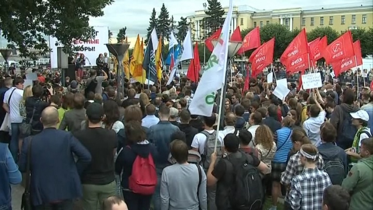 В Петербурге состоялся митинг против нарушений на выборах