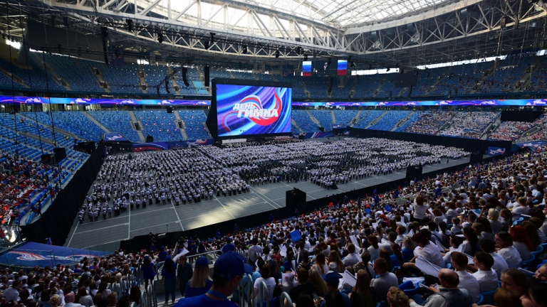 Как в Петербурге объявили о рекорде по массовому исполнению гимна