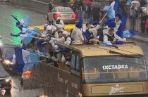 Как в Петербурге прошел парад в честь чемпионства «Зенита» в РПЛ