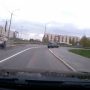 Момент аварии с перевернувшимся автомобилем во Фрунзенском районе попал на видео