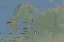 Самолет, летевший из Мурманска в Петербург, из-за снегопада приземлился в Москве