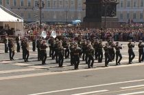 На Дворцовой площади прошел Фестиваль духовых оркестров