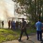 На Софийской полностью выгорел автобус