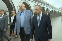 Александр Беглов осмотрел открытую после ремонта станцию метро «Академическая»