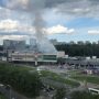 На крыше ТЦ «Капитолий» произошел пожар